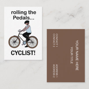Cyklist Cykla Cykel Cykelaffär Visitkort
