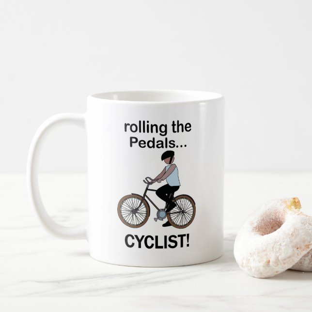 Cyklist cyklar cykel åkare kaffemugg (Med munk)