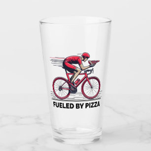 Cyklist Driven Av Pizza Glaskopp