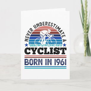 Cyklist född 1961: 60:e födelsedagsklämningar cykl kort
