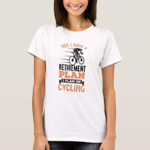 Cyklist Gift Pappa i Pension-plan T Shirt