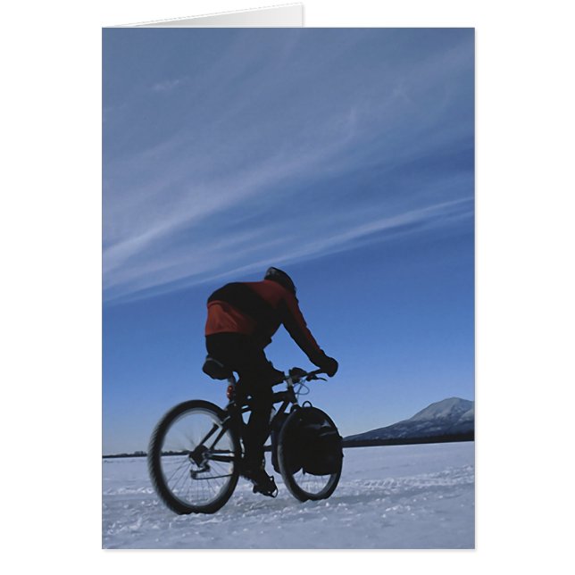 Cyklist Hälsningskort (Framsidan)