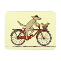 Cyklist Hund med ekorrevän - Roligt Djurkonst