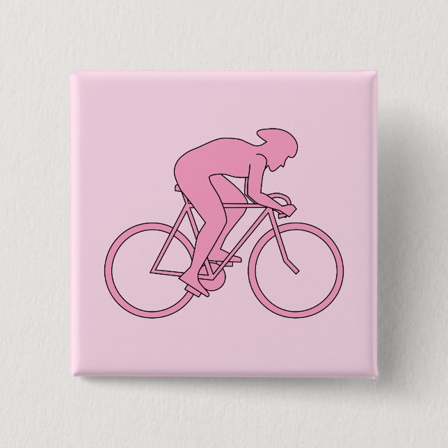 Cyklist i Rosa Knapp (Framsida)