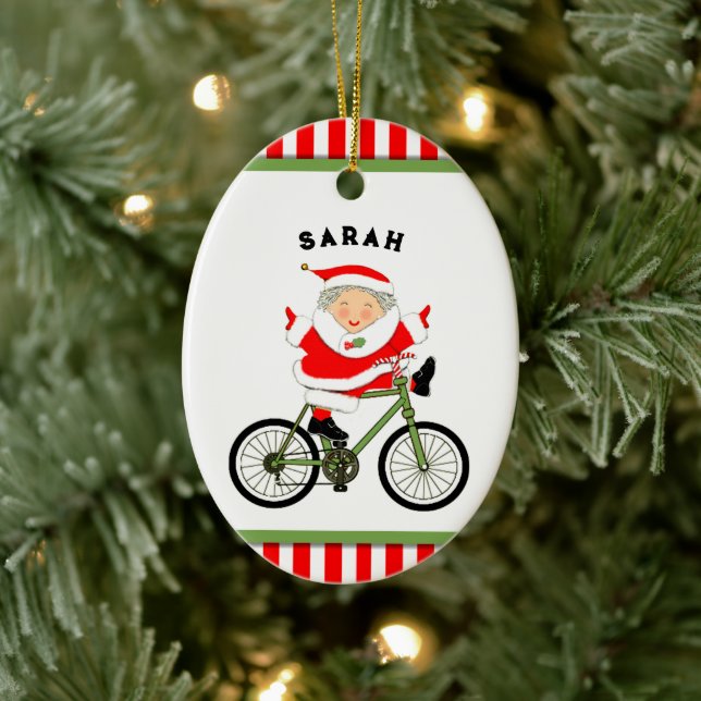 Cyklist jul kollektion julgransprydnad keramik (Träd)