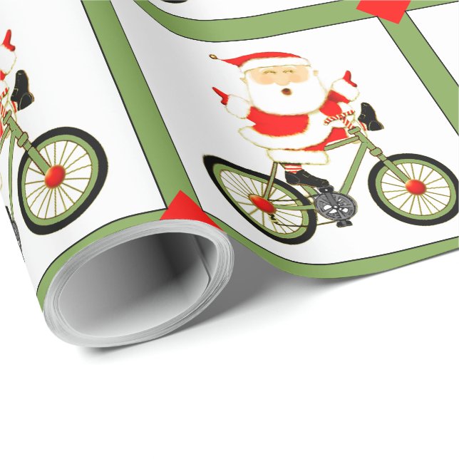 Cyklist julhelg presentpapper (Rullad Hörn)