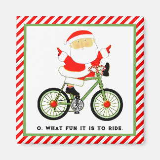 cyklist julklappar magnet