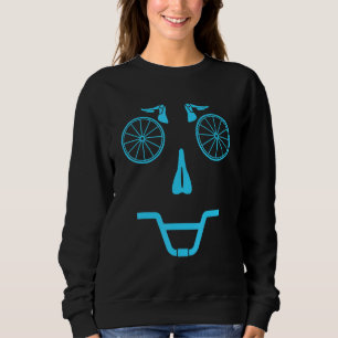 Cyklist Leende Cykeldelar Ansikte Cykling Cyklist T Shirt