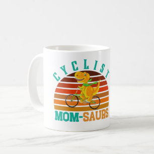 CYKLIST MAMMA-SAURS - MORS DAG T-REX DINO MAMMA KAFFEMUGG
