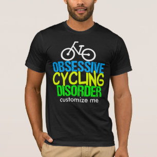 Cyklist med kraftig cykling t shirt
