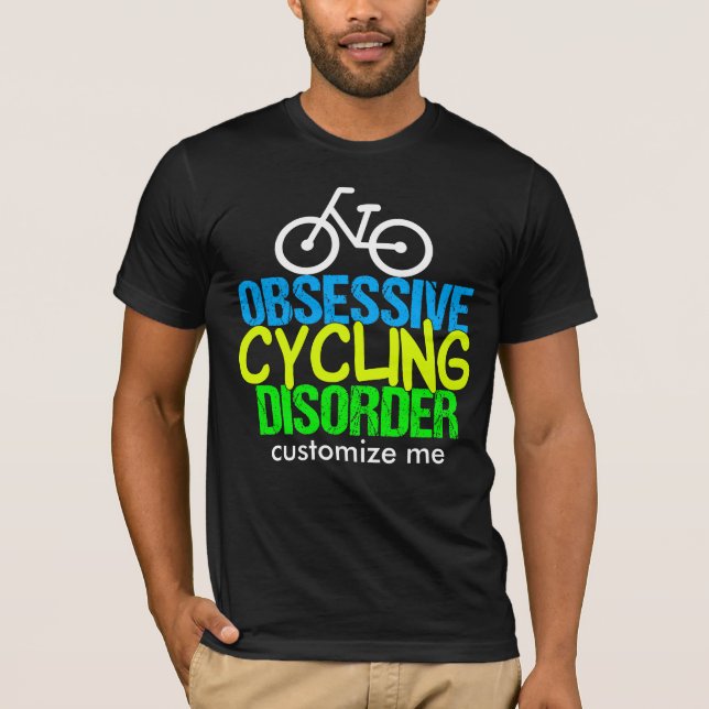Cyklist med kraftig cykling t shirt (Framsida)