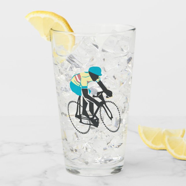 Cyklist nr 2 glaskopp (Framsida Ice)