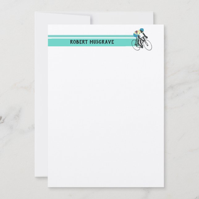 Cyklist nr 3 anteckningskort (Framsida)
