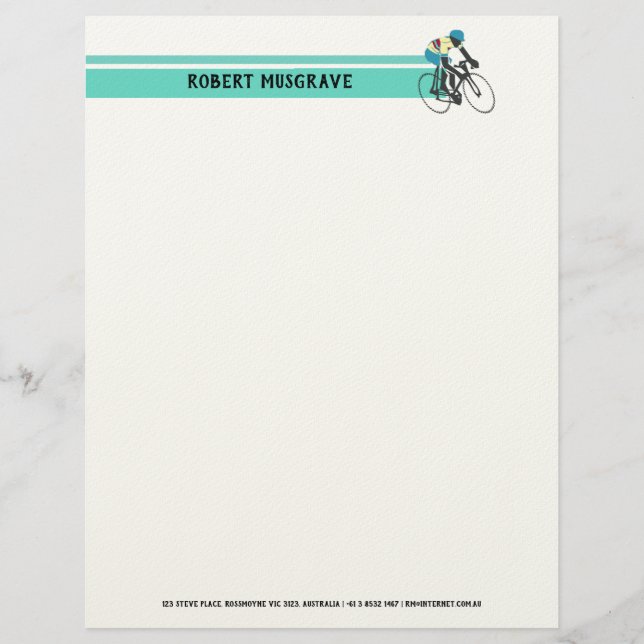 Cyklist nr 3 brevhuvud (Framsida)