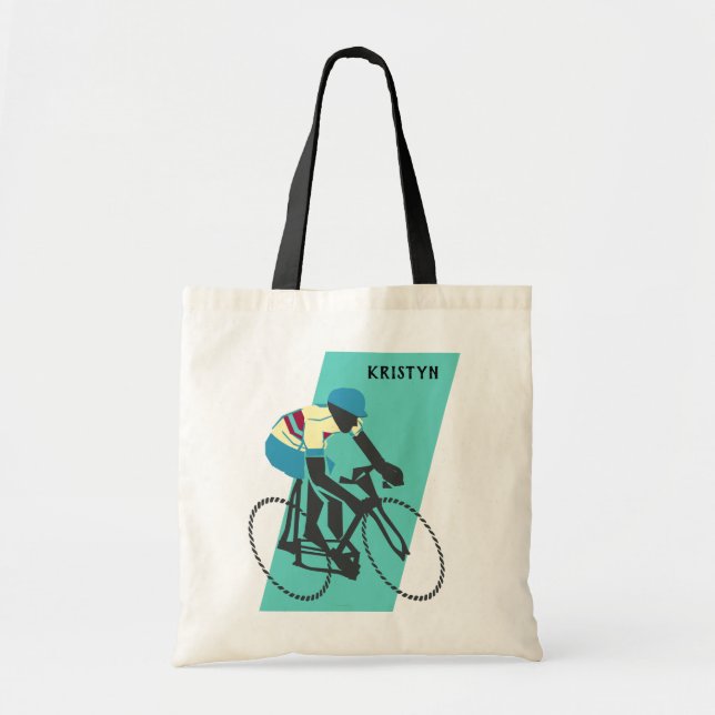 Cyklist nr 3 tygkasse (Framsidan)