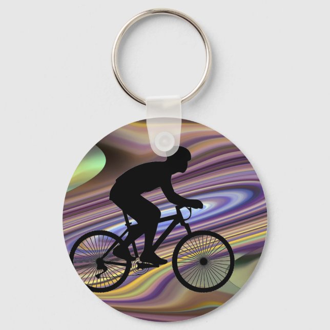 Cyklist nyckelkedja nyckelring (Framsida)