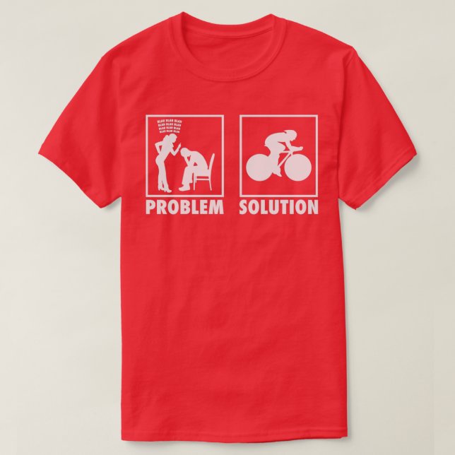 Cyklist Påstående problemlösning 4 T Shirt (Design framsida)