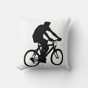 Cyklist Siluett Kudde