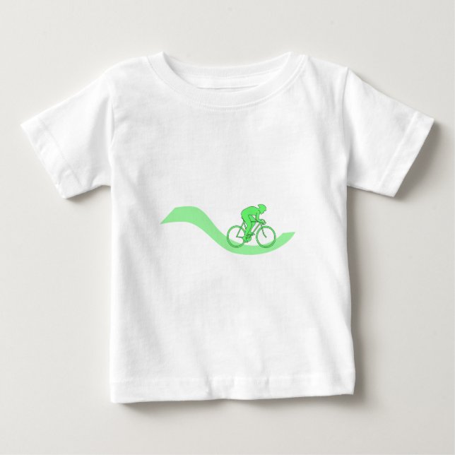 Cyklistdesign i Green. T-shirt (Framsida)
