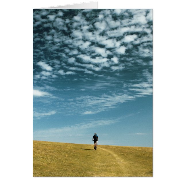 Cyklisten Hälsningskort (Framsidan)