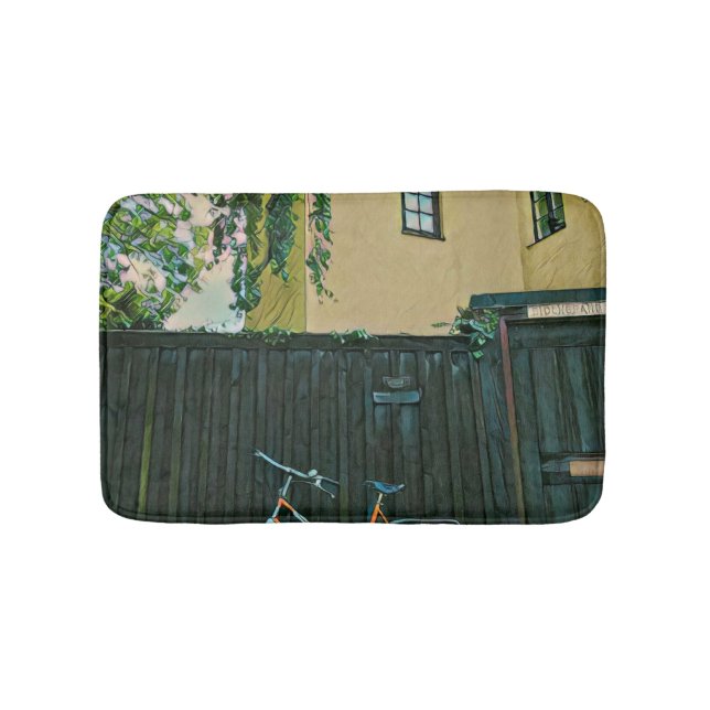 Cyklister ger idéer badrumsmatta (Framsidan)