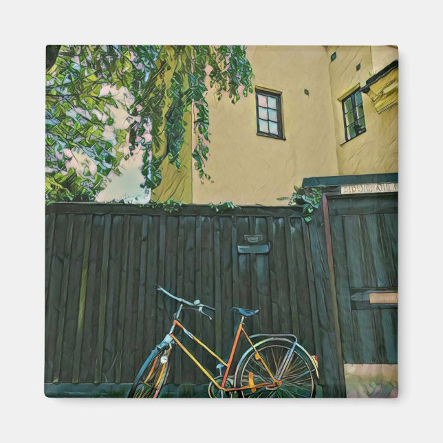 Cyklister ger idéer magnet (Framsidan)