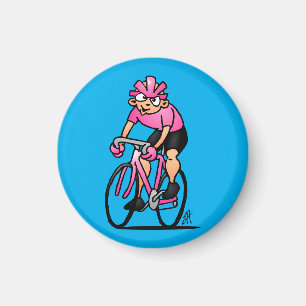 Cyklister i Maglia Rosa Magnet