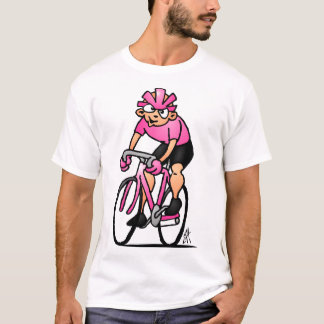 Cyklister i Maglia Rosa T Shirt