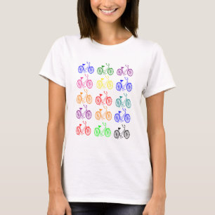 Cyklistgåvor, cykeldesign för vintage 1950 t shirt