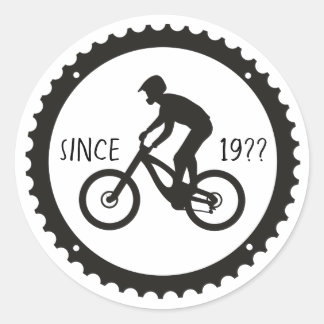Cyklistlogotyp Runt Klistermärke