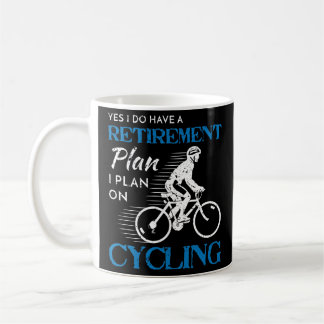 Cyklistpensionen planerar att cykla cykelcykelritt kaffemugg