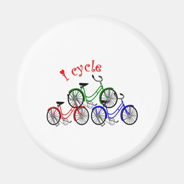 Cyklistpresenter (bicykling) magnet (Framsidan)