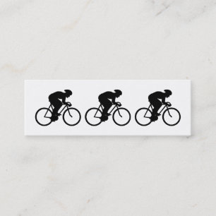 CyklistSilhouette. Mini Visitkort