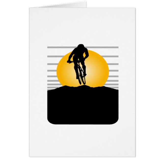 CyklistT-tröja och Gifts. Hälsningskort (Framsidan)