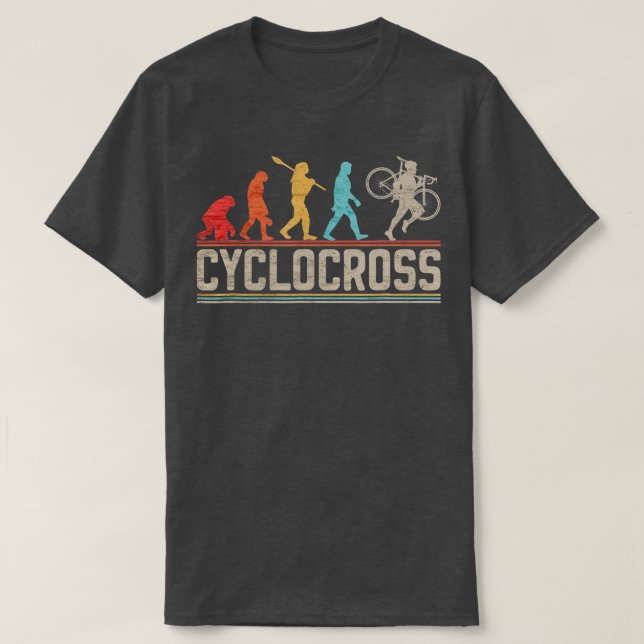 Cyklocross cycle Evolution of Man Ride Gravel T Shirt (Design framsida)