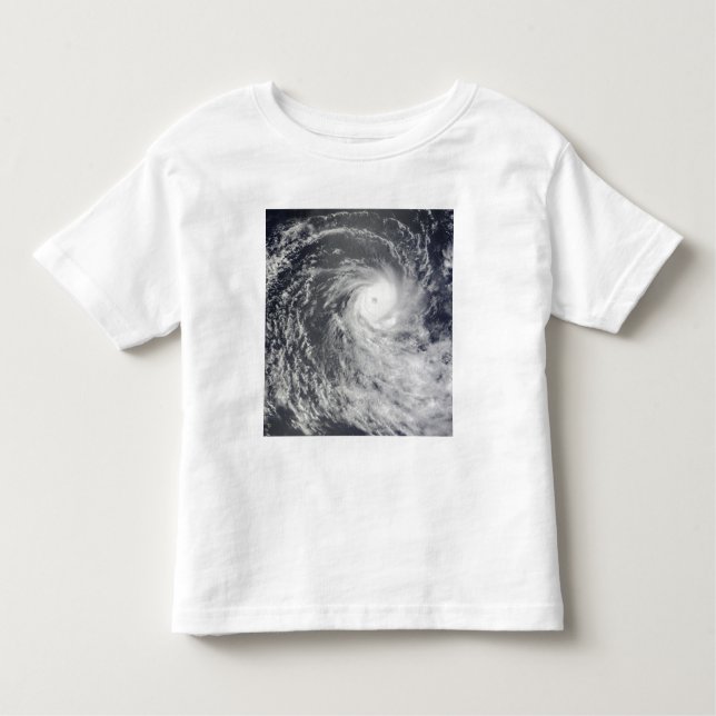 Cyklon Anja över södra Indiska oceanen Tee Shirt (Framsida)