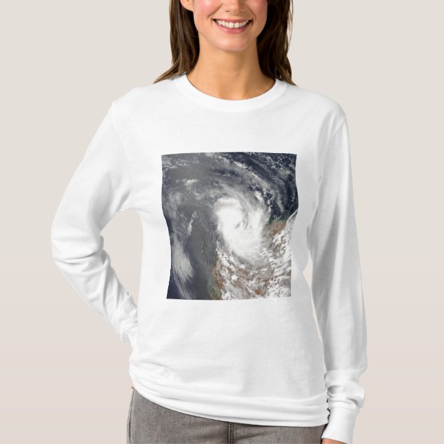 Cyklon Dominic utanför Westerna Australiens strand T-shirt (Framsida)