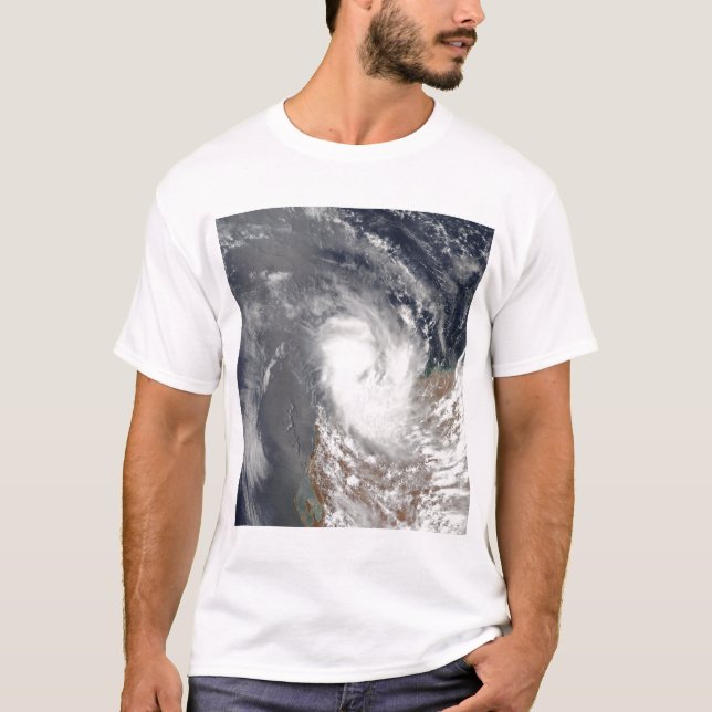 Cyklon Dominic utanför Westerna Australiens strand T Shirt (Framsida)
