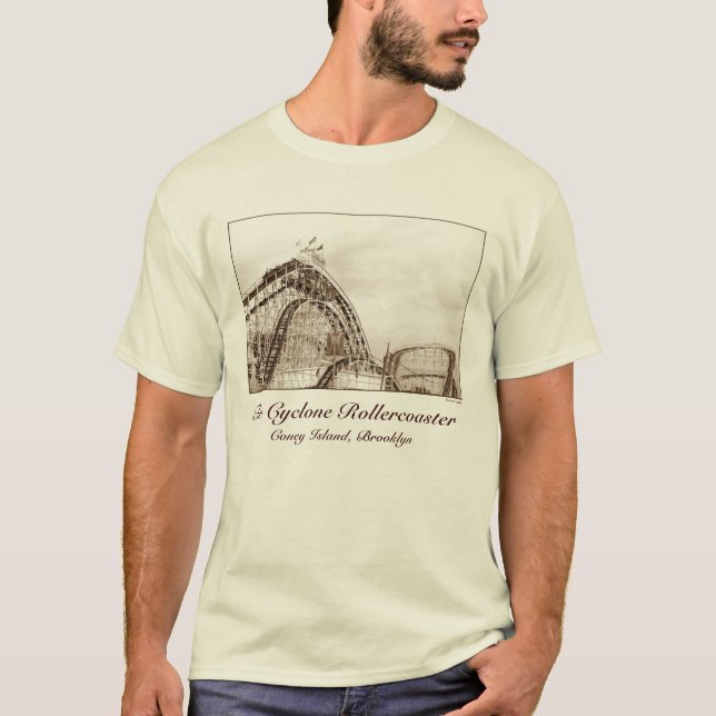Cyklon Rollercoaster Vuxen T-shirt (Framsida)
