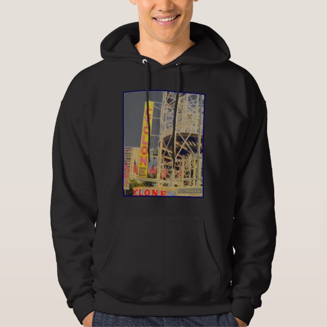 Cyklone Rollercoaster Sign Vuxen Hoodie Swtshirt (Framsida)