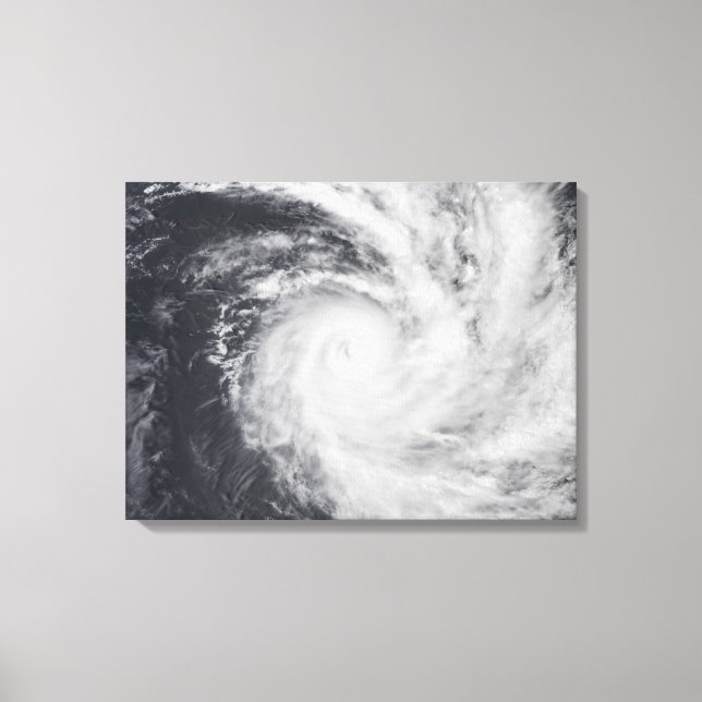 Cyklonzoe i södra Stilla havet Canvastryck (Framsida)