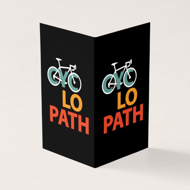 Cyklopath Bicycle Funny Cycling Kort (Utsida)