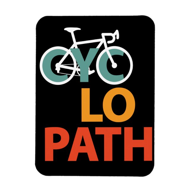 Cyklopath Cycle Funny Cycling Magnet (Vertikal)