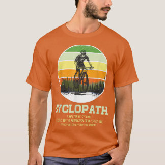 Cyklopath Definition Solnedgång Cyclist Humor Fläk T Shirt