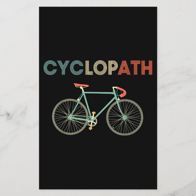 Cyklopath Funny Cycle Cyclist Humor (Framsida)