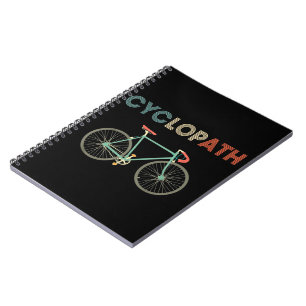 Cyklopath Funny Cycle Cyclist Humor Anteckningsbok