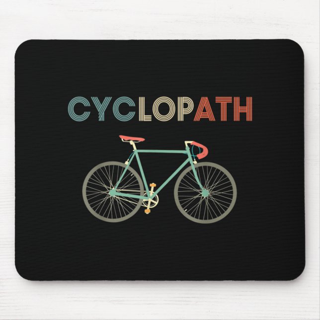 Cyklopath Funny Cycle Cyclist Humor Musmatta (Framsidan)
