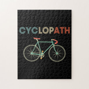 Cyklopath Funny Cycle Cyclist Humor Pussel