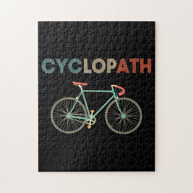 Cyklopath Funny Cycle Cyclist Humor Pussel (Vertikal)