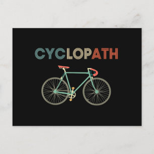 Cyklopath Funny Cycle Cyclist Humor Vykort